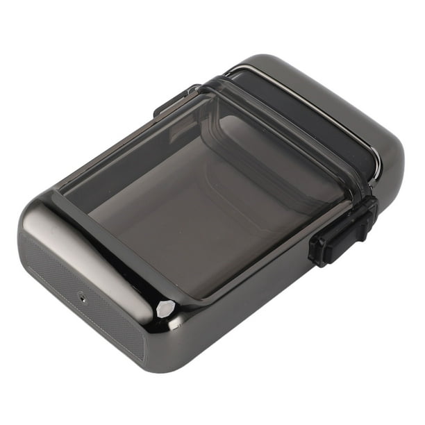 Caja de Cigarrillos, Caja de Cigarrillos Plástica Compacta, Estuche Transparente Impermeable para porta Cigarrillos Con Cuerda, Accesorios para Maleza Al Aire Libre Resistentes