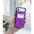 thumbnail image 5 of WIRESTER Shockproof Soft Rubber Cover Case for Apple iPhone 17 Air 6.6" 2025, Purple Composition Book, 5 of 5