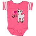 thumbnail image 3 of Inktastic I Love Goats Cute Goat Boys or Girls Baby Bodysuit, 3 of 5