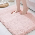 thumbnail image 1 of Alfombra de baño ILANGO, rosa, antideslizante, superabsorbente, 90 x 60 cm, 1 of 9
