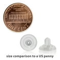 thumbnail image 2 of Universal EZback Earring Backs Soft Clear Silicone and Sterling Silver Large 1 Pair, 2 of 6