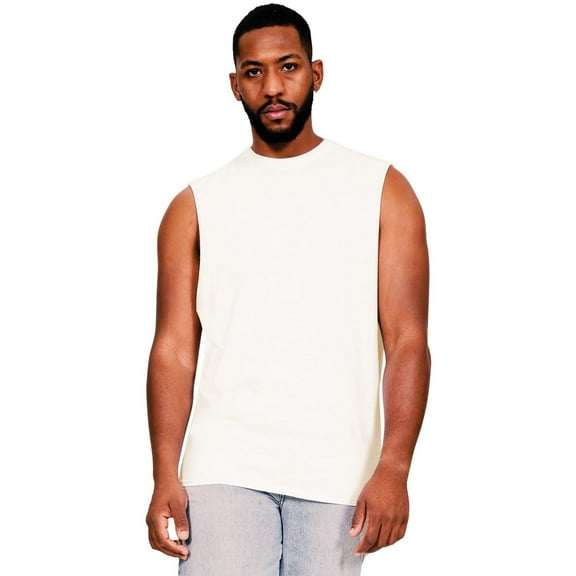 Casual Classics Mens Core Ringspun Cotton Raw Edge Tall Tank Top