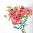 thumbnail image 2 of Atelier B Art Studio 12x12 White Modern Wood Framed Museum Art Print Titled - Watercolor Bouquet of Flowers, 2 of 4