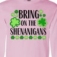 thumbnail image 3 of Bring on the Shenanigans St. Patrick's Day Shamrocks Long Sleeve T-Shirt, 3 of 4