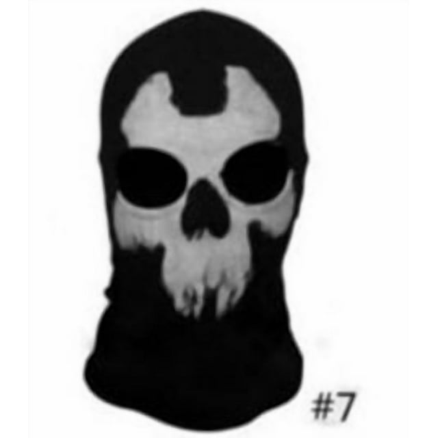 Ghost Skull Themed Cycling Balaclava - Unique Design Outdoor Sports Protective Gear with Comfortable Fit & Durable Material for Safe Riding, One Size Fits All, Factory Bestseller