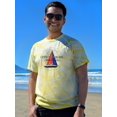 thumbnail image 2 of Let's Go Sailing Tie Dye Cyclone Men -Image by Shutterstock, Male Medium, 2 of 4