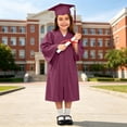 thumbnail image 5 of Kids Graduation Gown and Cap Set, Unisex Preschool Kindergarten Doctoral Robe with Pockets and 2026 Tassel for Girls Boys Zipper Ceremony Graduation Outfits 2-12Y Valentines Party Birthday Gifts, 5 of 7