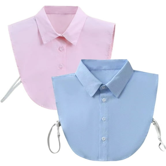Bopika Collar Blouse for Women, Faux Half Shirt with Fake Collar for Sweaters Uniforms