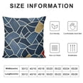 thumbnail image 5 of Awypu  Modern Art Geometry Pattern Pillow Covers White and Dark Blue Hexagon Throw Pillow Covers Aesthetic Home Decor Pillowcase for Living Room Outdoor Car, 5 of 5