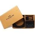 thumbnail image 3 of Coach Men's Boxed Card Case And Belt Gift Set In Colorblock Signature Canvas (Charcoal - Black), 3 of 4