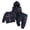 Blue, variant on Toddler Baby Boys 3pc Outfit 9 12 18 24 Month Vest Hoodie Sweatshirt and Pants Set,Letter Embroidered Varsity Outfit,Warm Fall Winter Clothes Size 12-18 Months