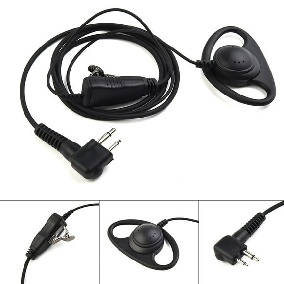 Lefu Earphone Earpiece Headset Mic for Motorola Radio Security 2-Pin Walkie Talkie