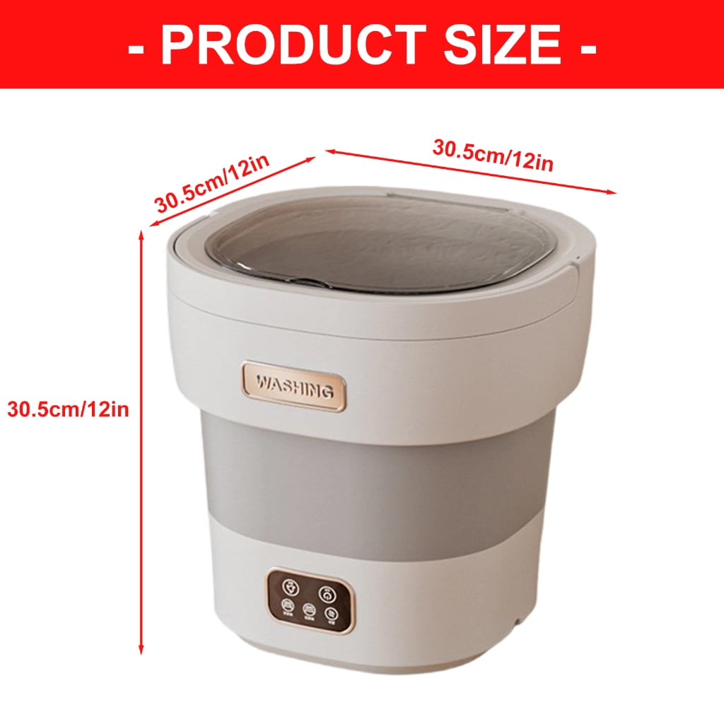 PatungKu Miniss automatic washing machine, 12L travel washing machine with Turn dry function, noise reduction cleaning, suitable for underwear and socks