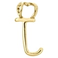 thumbnail image 4 of 10K Yellow Gold Diamond Script Initial J Pendant Heart Bail Charm 0.10 Ct., 4 of 6