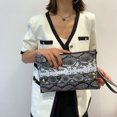 thumbnail image 2 of Bolso de mano con estampado de serpiente de cuero PU retro para mujer (negro) Tmvgtek Oficina Multiescena Multifunción, 2 of 9
