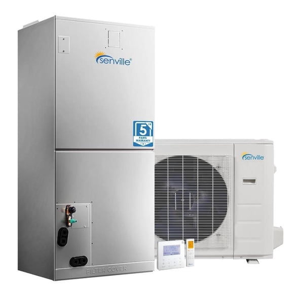 Senville 48,000 BTU Heat Pump Split System with Inverter Technology for Large Spaces