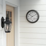 Better Homes & Gardens 15.5 Quartz Traditional Indoor, Outdoor Wall Clocks