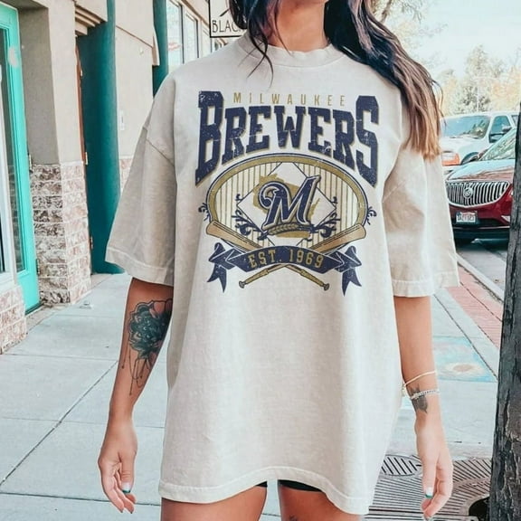 Vintage Mlb 90s Bootleg Milwaukee T- Shirt, Milwaukee Baseball T- Shirt, Vintage Baseball Fan T- Shirt, Brewers T- Shirt, Baseball Unisex