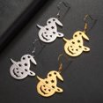 thumbnail image 2 of RSAMD Halloween Pumpkin Stainless Steel Dangle Earrings Hollow Hat Pendant Jewelry-Gold color, 2 of 5