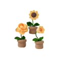 thumbnail image 3 of Crochet Kit Accessories Handmade Crocheted Planter for Kids Kits Hand Teens Beginners Yellow, 3 of 9
