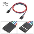 thumbnail image 3 of 4 Pins Female to Female Jumper Wire 70cm Length 2.54mm Terminal Ribbon Cables Multicolor 10pcs, 3 of 3