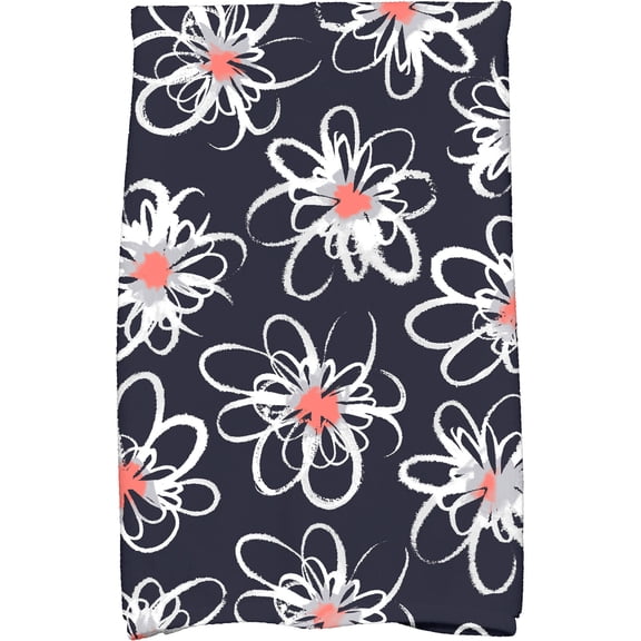 Simply Daisy 18" x 30" Penelope Floral Geometric Print Kitchen Towel