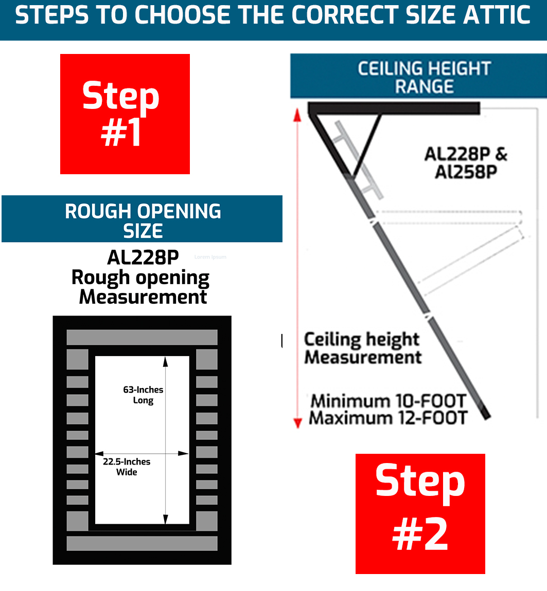 Louisville Ladder Al228p 10 Ft 12 Ft Aluminum Attic Ladder