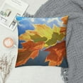 thumbnail image 2 of Maple Leaf Autumn Pattern Satin Pillowcase for Hair and Skin, Soft Silk Pillow Cases Standard Washable Cooling Satin Pillow Case with Zipper  Room Living Room Decor for Women Men, 2 of 5