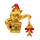 thumbnail image 4 of Broche navideño con forma de gato para pesca, joyería decorativa, regalo, ropa de metal, solapa de gato Oro, 4 of 9