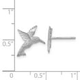 thumbnail image 2 of 14k White Gold Hummingbird Earrings - 1.0 Grams - Measures 14x12mm Wide, 2 of 2