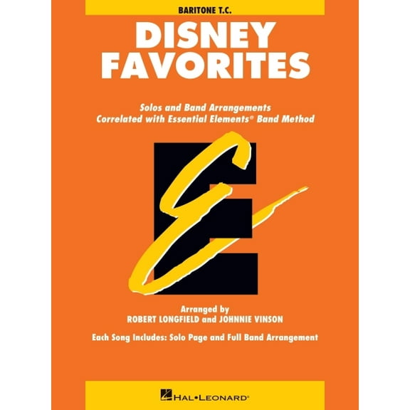 Essential Elements Disney Favorites for Baritone T.C., (Paperback)