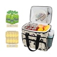 thumbnail image 2 of FORMRS Insulated Cooler Bag 24 Cans Capacity Soft Leakproof Lunch Box with Side Pockets, Small Black Flowers, 2 of 7