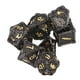 thumbnail image 5 of 7 dados poliédricos de metal exquisito, ligero, número claro, juego de mesa, dados 09, 5 of 5