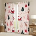 thumbnail image 2 of Manfei Christmas Tree Child Black Out Curtains, Cute Santa Claus Curtains Pack of 2 (42x63 Each), Magic Dreamy Reindeer Bedroom Curtains, Curtains and Drapes Home Decor, 2 of 6