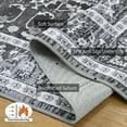thumbnail image 4 of Ultrug Area Rugs for Bedroom Rug for Living Room Nursery Decor Fluffy Vintage Carpet,4'x6',Black, 4 of 7