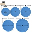 thumbnail image 3 of Sunshades Depot 18 Ft Blue Round Pool Cover Heavy-Duty Above Ground Pool Winter Covers Wire Rope Hemmed All Edges for Above Ground Swimming Pools, Trampoline Cover (18', Blue), 3 of 5