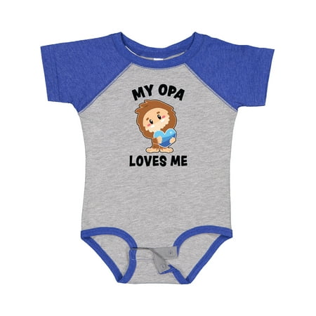 

Inktastic Cute Bigfoot My Opa Loves Me Gift Baby Boy Bodysuit