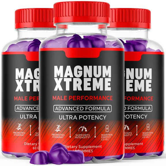 Magnum Extreme Male Performance Gummies Advanced Formula Vitamin for Men 180 Gummies