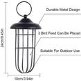 thumbnail image 3 of Comedero para pájaros, a prueba de ardillas Comedero para pájaros de metal Comedero para pájaros Hierro Colgante automático Soporte para bolas de grasa Herramienta de alimentación, 3 of 5