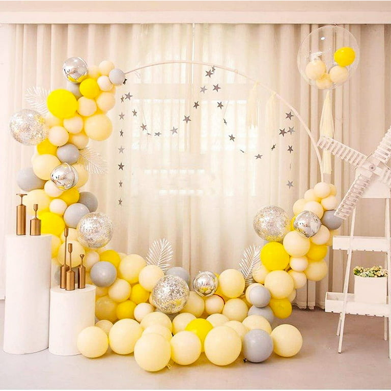 PartyWoo Pastel Yellow Balloons, 100 pcs Pale Yellow Balloons Different  Sizes Pack of 36 Inch 18 Inch 12 Inch 10 Inch 5 Inch Yellow Balloons for  Balloon Garland Arch as Party Decorations, Yellow-Q07 