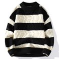thumbnail image 3 of 2023 Nuevo Otoño Invierno Calidad Superior Lujo Rayas Navidad Suéteres Moda Coreana Suéteres Para Hombre Suéter Grueso Y Suelto Para Hombre, 3 of 5