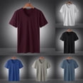thumbnail image 7 of Mens Short Sleeve T-Shirts Summer Ice Silk Modal Quick Drying Cool Feeling Tops, 7 of 7