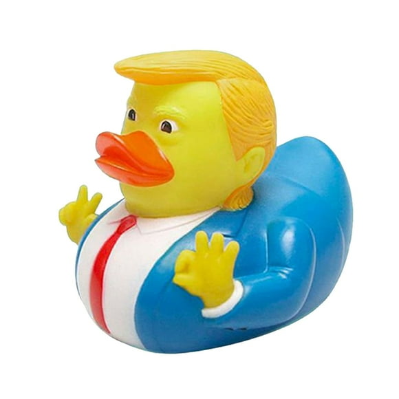 1PC Novelty Trump Rubber Duck Toy, Baby Bath Toys, Funny Rubber Duckies Toy Gifts for Kids