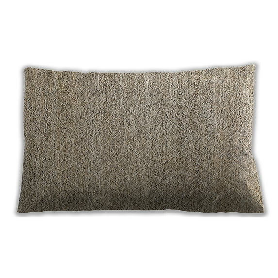 Ahgly Company Outdoor Rectangular Mid-Century Modern Lumbar Throw Pillow, 13 inch by 19 inch