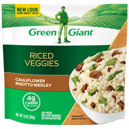 Green Giant Riced Veggies Cauliflower Risotto Medley, Gluten Free, 10 oz Bag (Frozen Vegetables)