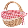 thumbnail image 3 of Cesta de picnic portátil Cesta decorativa de canasta de recolección al aire libre Canasta de almacenamiento, 3 of 5