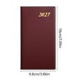 thumbnail image 2 of Bxaolu 2027 Pocket Daily Weekly Planner for Purse 3.85" x 7" - 12 Month (Jan2027 - Dec 2027) Academic Year Calendar, Pocket Size Planner, Notebook, 60 Sheet/120Page, 2 of 6