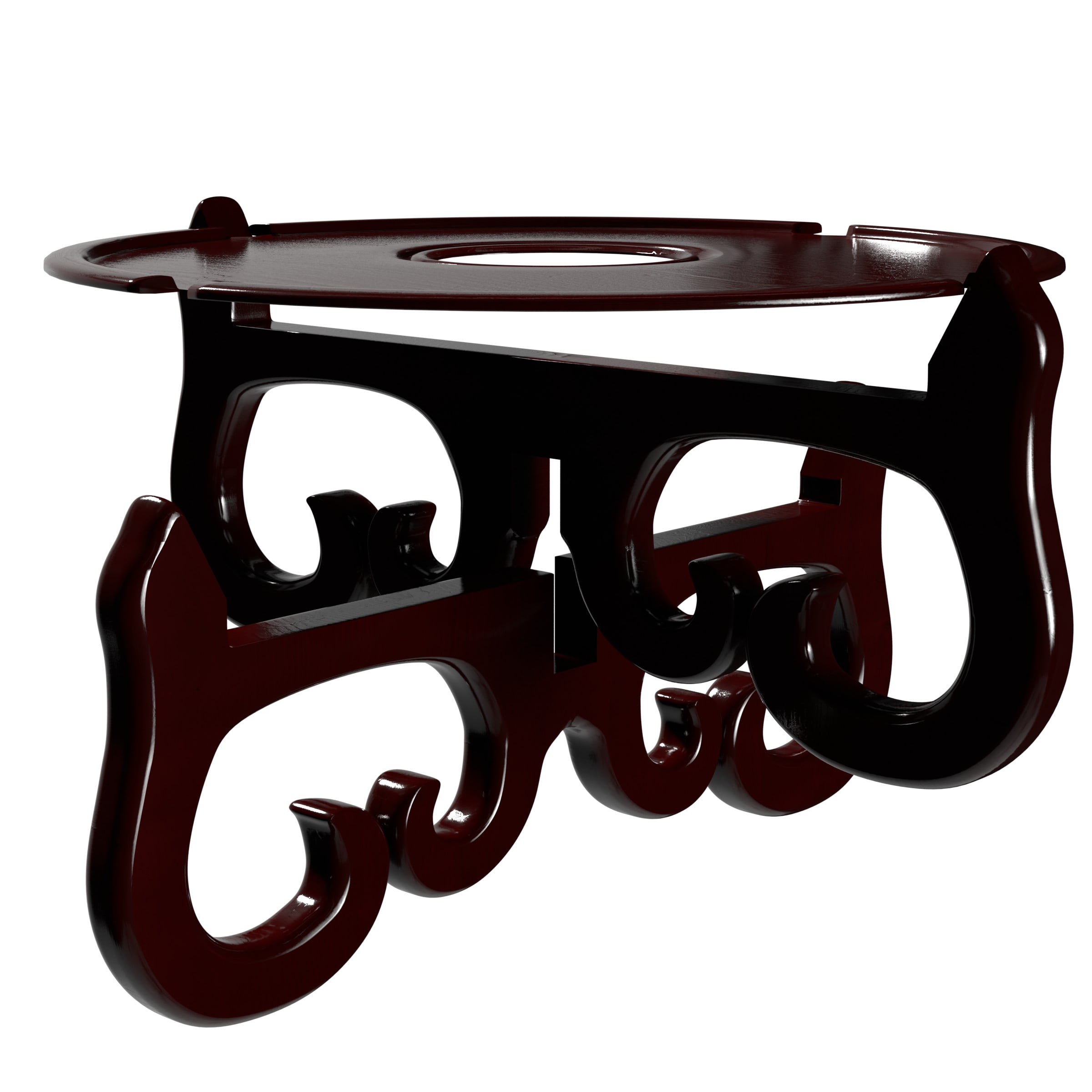 Red Lantern Fishbowl Cross Stand - Size 14.5 in. Base Diameter