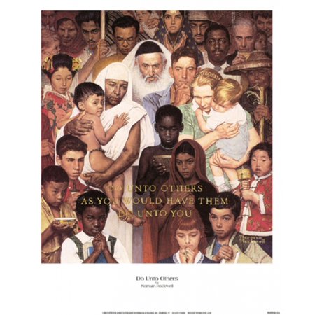 15 Poster Print - Do Unto Others Poster Print by Norman Rockwell (12 x 15)
