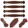thumbnail image 1 of Phenofice 4Pcs Brown Drawer Pullers for Cabinet Door Handles Durable Decorative, 1 of 7